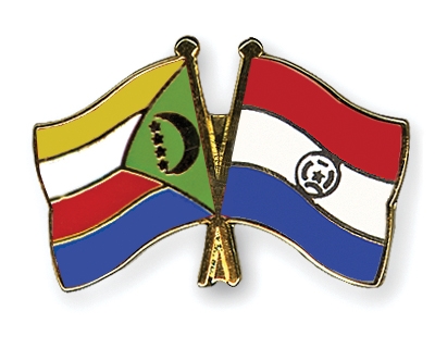 Fahnen Pins Komoren Paraguay