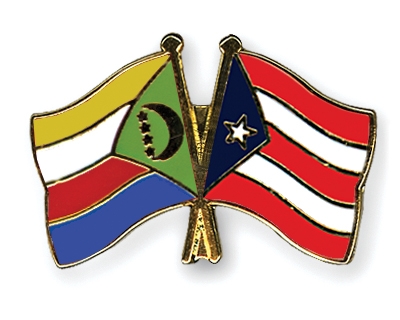 Fahnen Pins Komoren Puerto-Rico