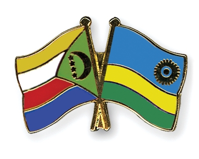Fahnen Pins Komoren Ruanda