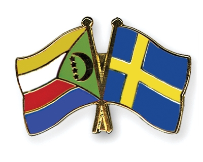 Fahnen Pins Komoren Schweden
