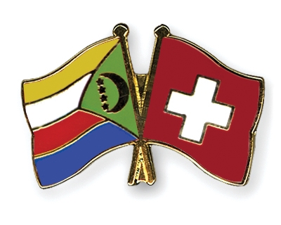 Fahnen Pins Komoren Schweiz