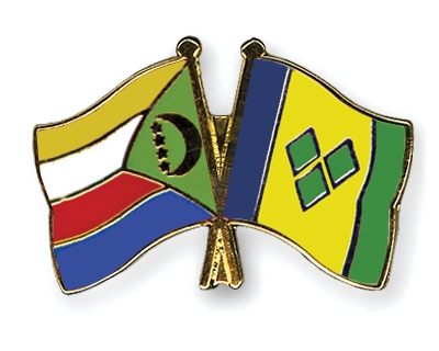 Fahnen Pins Komoren St-Vincent-und-die-Grenadinen
