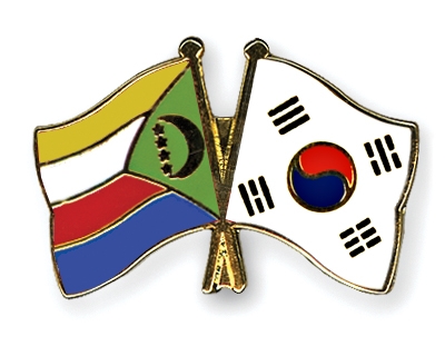 Fahnen Pins Komoren Sdkorea