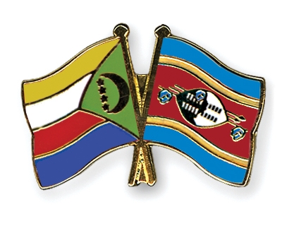 Fahnen Pins Komoren Swasiland