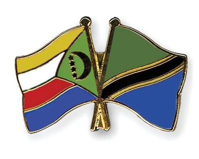 Fahnen Pins Komoren Tansania