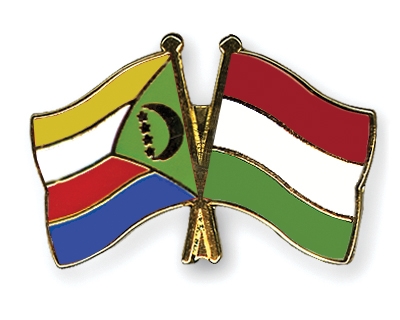 Flaggen- und Fahnen-Pins Komoren-Ungarn