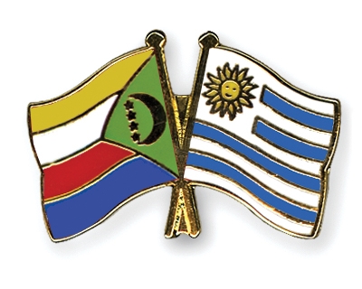 Fahnen Pins Komoren Uruguay