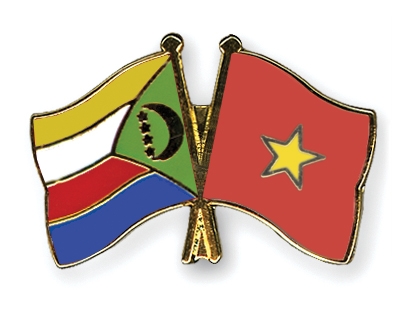 Fahnen Pins Komoren Vietnam