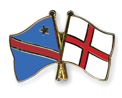 Fahnen Pins Kongo-Demokratische-Republik England