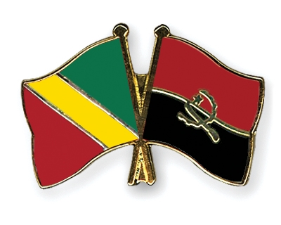 Fahnen Pins Kongo-Republik Angola