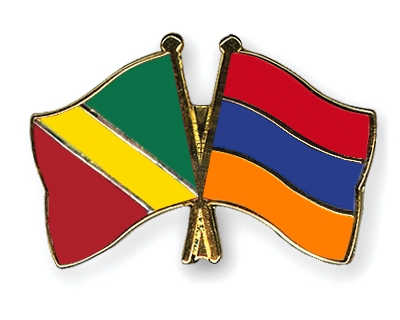 Fahnen Pins Kongo-Republik Armenien