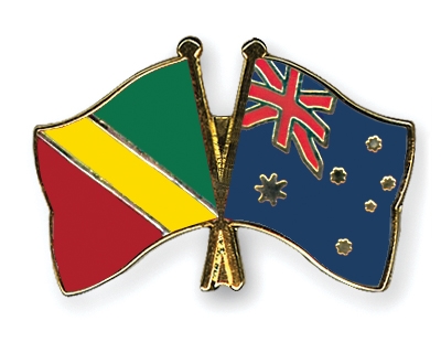 Fahnen Pins Kongo-Republik Australien