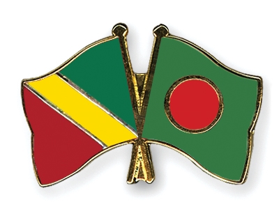 Fahnen Pins Kongo-Republik Bangladesch