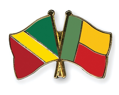 Fahnen Pins Kongo-Republik Benin