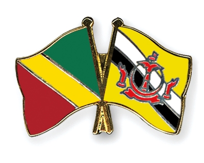 Fahnen Pins Kongo-Republik Brunei-Darussalam