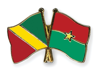 Fahnen Pins Kongo-Republik Burkina-Faso