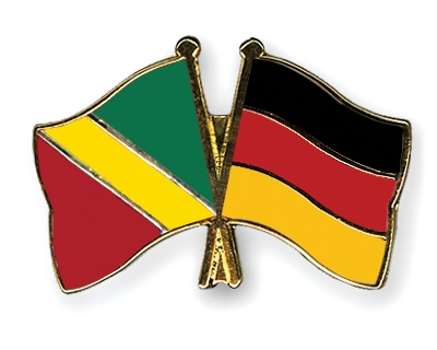Fahnen Pins Kongo-Republik Deutschland