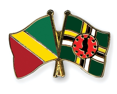 Fahnen Pins Kongo-Republik Dominica