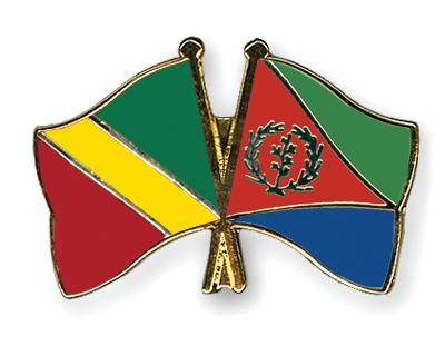 Fahnen Pins Kongo-Republik Eritrea