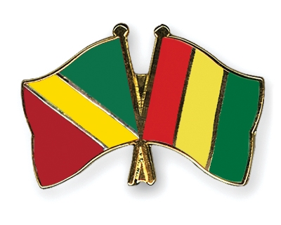 Fahnen Pins Kongo-Republik Guinea