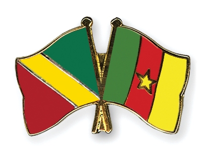 Fahnen Pins Kongo-Republik Kamerun