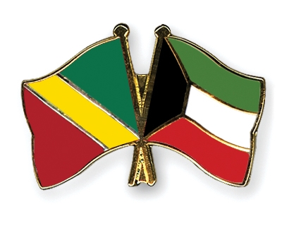 Fahnen Pins Kongo-Republik Kuwait