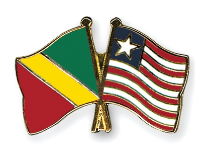 Fahnen Pins Kongo-Republik Liberia