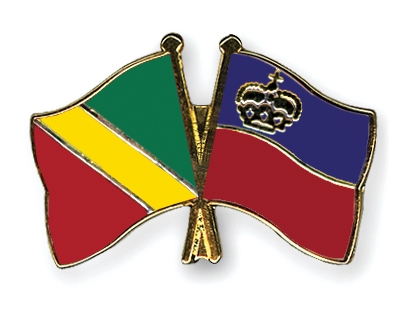 Fahnen Pins Kongo-Republik Liechtenstein