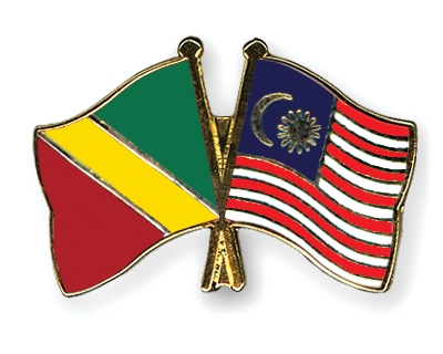 Fahnen Pins Kongo-Republik Malaysia