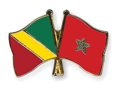 Fahnen Pins Kongo-Republik Marokko