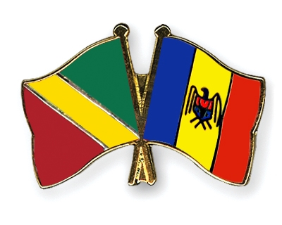 Fahnen Pins Kongo-Republik Moldau