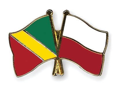 Fahnen Pins Kongo-Republik Polen