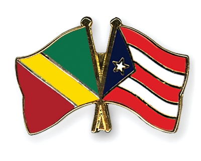 Fahnen Pins Kongo-Republik Puerto-Rico