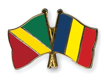 Fahnen Pins Kongo-Republik Rumnien