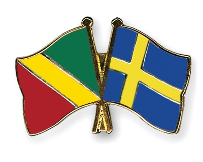 Fahnen Pins Kongo-Republik Schweden