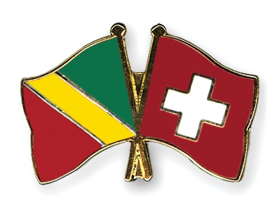 Fahnen Pins Kongo-Republik Schweiz