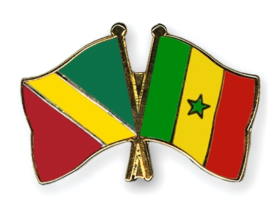 Fahnen Pins Kongo-Republik Senegal