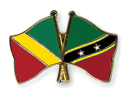 Fahnen Pins Kongo-Republik St-Kitts-und-Nevis