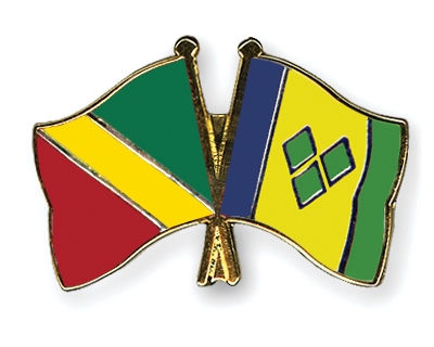 Fahnen Pins Kongo-Republik St-Vincent-und-die-Grenadinen