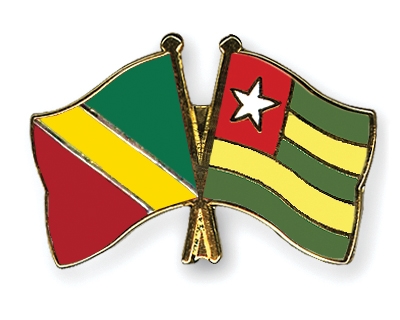 Fahnen Pins Kongo-Republik Togo