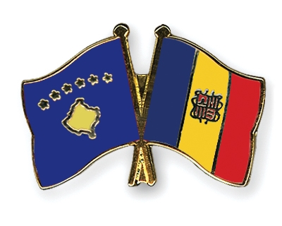 Fahnen Pins Kosovo Andorra