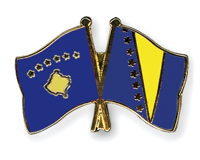 Fahnen Pins Kosovo Bosnien-und-Herzegowina