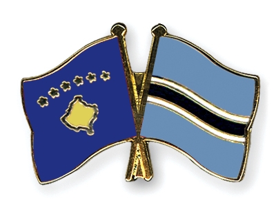 Fahnen Pins Kosovo Botsuana