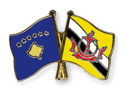 Fahnen Pins Kosovo Brunei-Darussalam