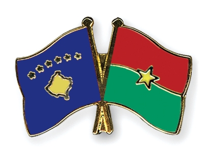 Fahnen Pins Kosovo Burkina-Faso