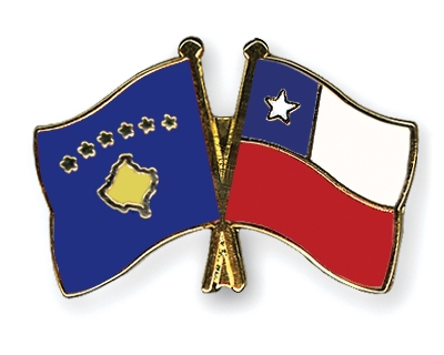 Fahnen Pins Kosovo Chile