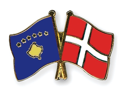 Fahnen Pins Kosovo Dnemark