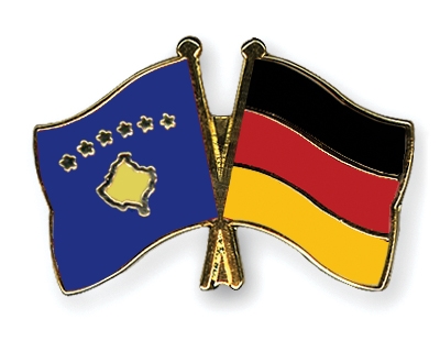 Fahnen Pins Kosovo Deutschland