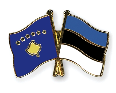 Fahnen Pins Kosovo Estland