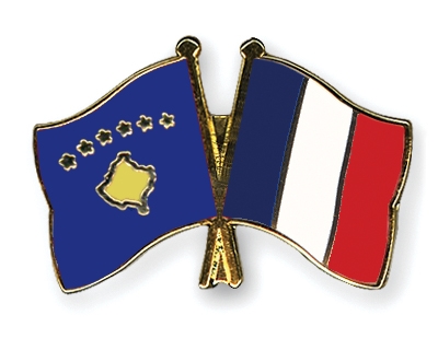 Fahnen Pins Kosovo Frankreich